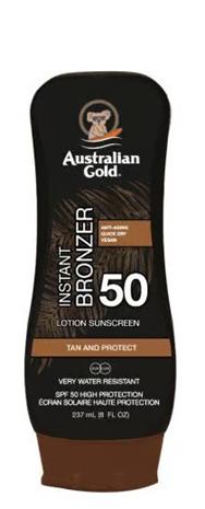 Australian Gold - Sunscreen Lotion w. Bronzer SPF 50 237 ml