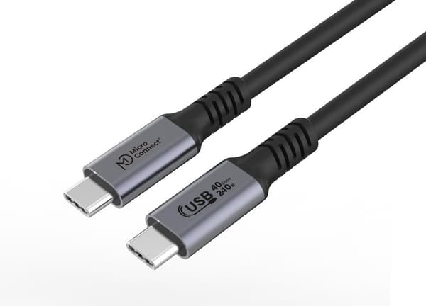 Microconnect USB4CC05-240W USB cable USB4 Gen 3x2 0.5 m USB C Black