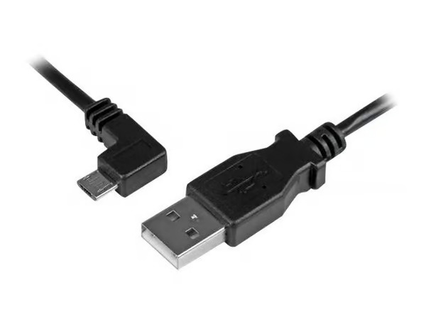 StarTech.com Micro-USB Charge-and-Sync Cable M/M - Left-Angle Micro-USB - USB cable - 50 cm