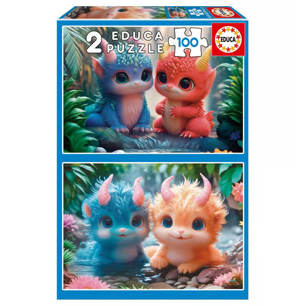 Educa Cute Monsters Palapeli 2x100 palaa