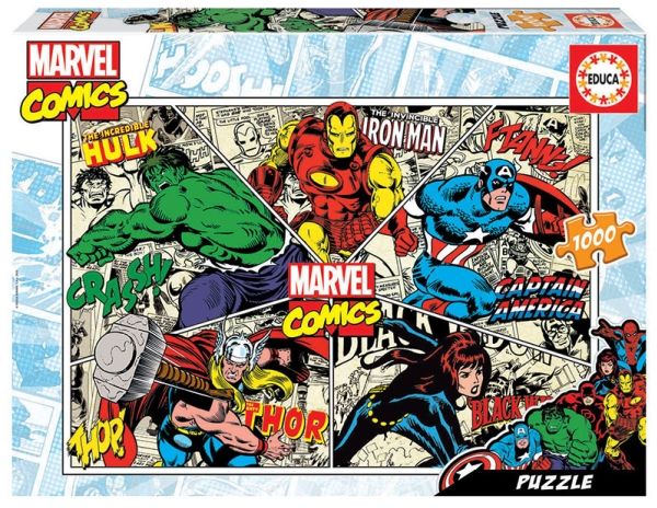 Educa - 1000 pcs, Marvel Comics (80-18498)