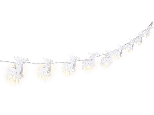 Goobay String Light """"Reindeer"""" 10 LEDillä, valkoinen