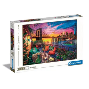 3000 pcs High Quality Collection Manhattan Balcony Sunset – kuva 8/8
