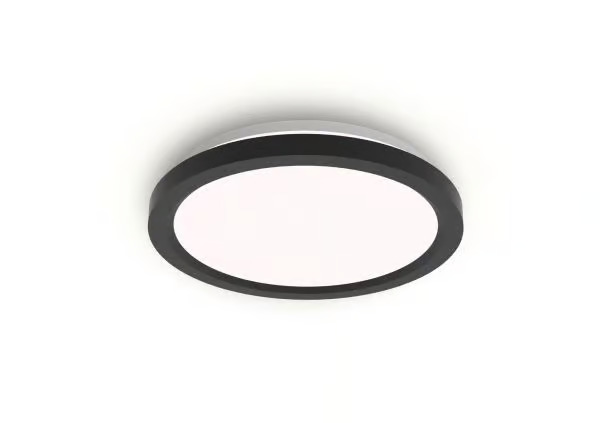 Philips AIO Ceiling Light with Remote (Round Black) - 24W Integrated LED Lamp with 3 step dimming 2-pack – kuva 3/3
