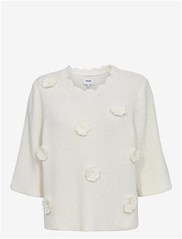Nä?MPH Numarsie Ss Pullover - CLOUD DANCER - L