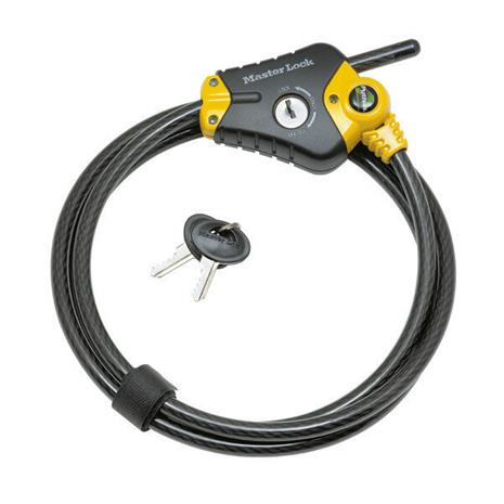 Masterlock Vaijerilukko ja avain 8420EURD, 450 cm