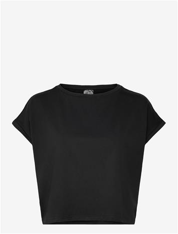 AIM´N Soft Basic Roll Sleeve Top - BLACK - L – kuva 2/2
