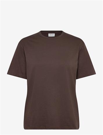 ENKEL STUDIO Basic O-Neck Tee S/S - BROWN - S – kuva 3/3