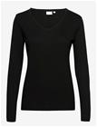 CREAM Naia Long Sleeve T-Shirt - PITCH BLACK - XL