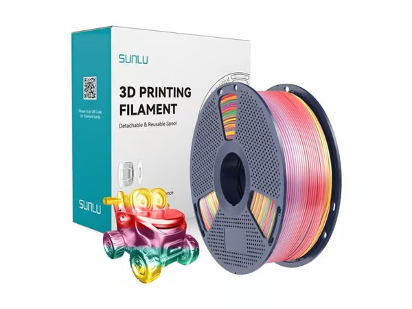 Sunlu PLA+ silkkifilamentti (Rainbow 01)