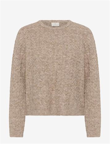 KAFFE Kamelanie Pullover - BEIGE MELANGE - L – kuva 2/2