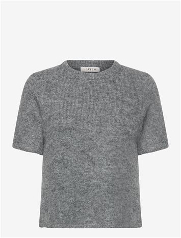 A-VIEW Libby Knit Pullover - MEDIUM GREY MELANGE - S