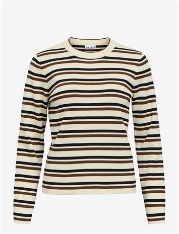 OBJECT Objester L/S Re Knit Pullover Noos - BIRCH - L – kuva 2/2