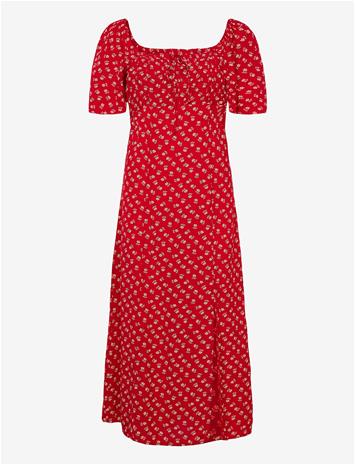 LEVI'S® Amara Column Flutter Slv Midi - REDS - M