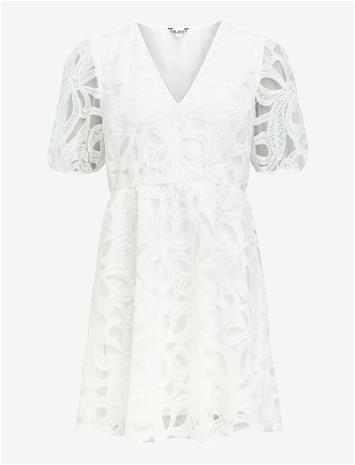 OBJECT Objrose 3/4 Re Short Dress E Div - CLOUD DANCER - 40