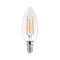 LED-filamenttilamppu C37 E14/6W/230V 3000K – kuva 1