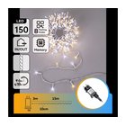 Aigostar - LED ulkoiset jouluvalot 150xLED/8 toimintoa 18 m IP44 lämmin/viileä valkoinen