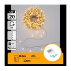 Aigostar - LED jouluvaloketju 20xLED/3xAA 2,3 m lämmin valkoinen