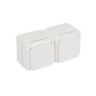 Legrand - Kaksoispistorasia kotikäyttöön FORIX 250V IP44, valkoinen