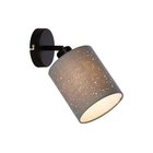 Briloner 2078-014 - Seinäkohdevalo SPOTLIGHT 1xE27/25W/230V harmaa/musta