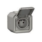 Legrand - Ulkoinen pistorasia PLEXO 250V IP55 harmaa
