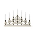 Markslöjd 706452 - Joulukynttelikkö NIGHTFALL 7xE10/3W/230V beige/messinki