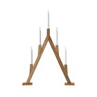 Markslöjd 706161 - Joulukynttilänjalka BJURFORS 5xE10/3W/230V ruskea, Jouluvalot