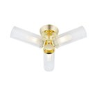 Markslöjd 109238 - Kylpyhuoneen pinta-asennettava kattovalaisin RIMINI 3xG9/20W/230V IP44 messinki
