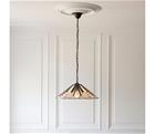 Endon 111922 - Tiffany ASTORIA - elegantti Tiffany-tyylinen riippuvalaisin ketjulla, 3ä—E27/10W/230V, ä˜ 48 cm