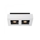 ITALUX IT8001S2-WH/BK - Kattovalo CASEMIRO 2xGU10/50W/230V