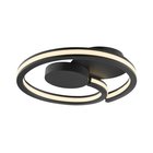 Brilliant - LED-kattovalaisin REVOLA LED/33W/230V, halkaisija 40 cm, musta