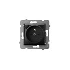 Ospel - Kehyksetön kodin pistorasia 230V + 1x USB-A + 1x USB-C ARIA musta