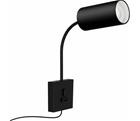 Immax 08295L - Seinävalaisin USB-liitännällä PUNTO 1xGU10/9W/230V musta