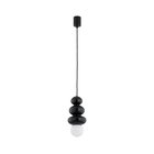 Argon 8788 - Kylpyhuoneen riippuvalaisin kaapelilla ORLANDO PLUS 1xG9/6W/230V IP44 musta
