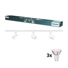 Philips-LED himennettävä spottivalaisin l.sys. EASYLINK HUE 3xGU10/4,7W/230V 1m valkoinen