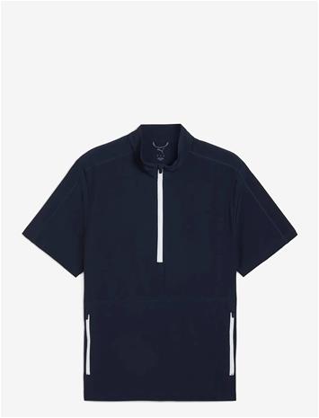 PUMA GOLF Ripguard Ss Pullover - DEEP NAVY - S
