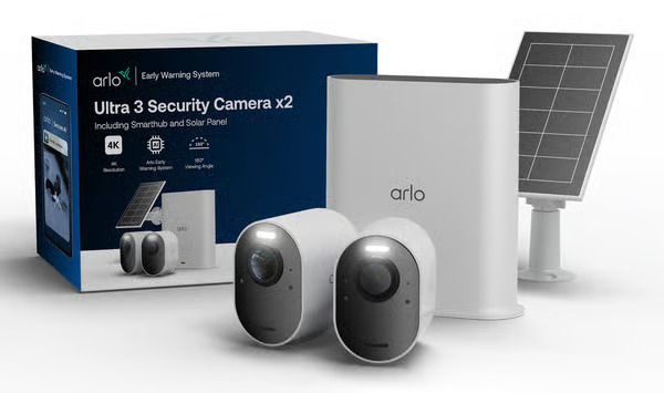 Arlo Ultra 3 Security Camera 2-cam kit + Solar Panel VMC5250-111EUS
