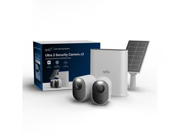 Arlo Ultra 3 Security Camera 2-cam kit + Solar Panel VMC5250-111EUS