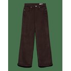 VERO MODA Vmtessa Hr Wide Corduroy Pants Ga Noos - CHOCOLATE TORTE - 28 x 30
