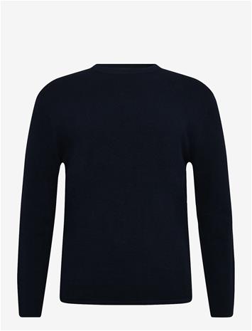 TOM TAILOR Basic Structred Crew Neck Knit - SKY CAPTAIN BLUE - M