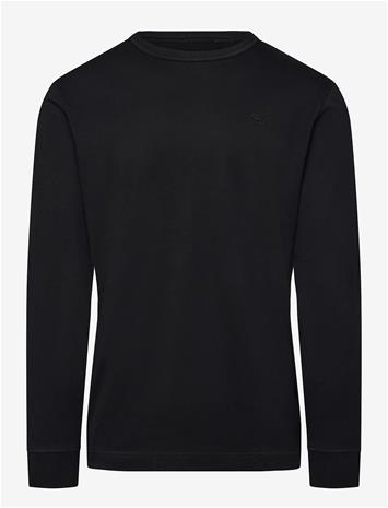 TOM TAILOR Basic Longsleeve T-Shirt - BLACK - M