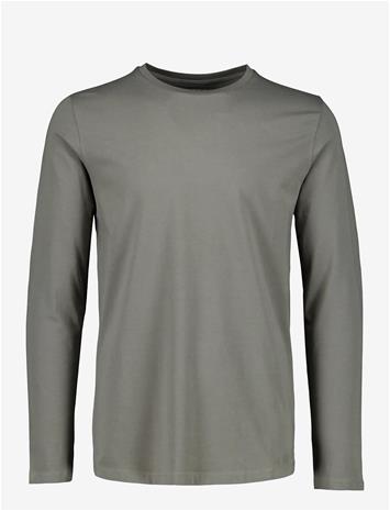LINDBERGH Basic O-Neck Stretch Tee L/S - DK GREY STONE - L – kuva 2/2