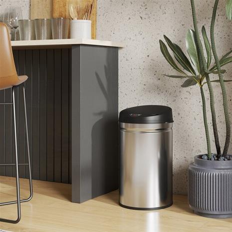 Sensorijäteastia, 30 l, Hopeanvärinen