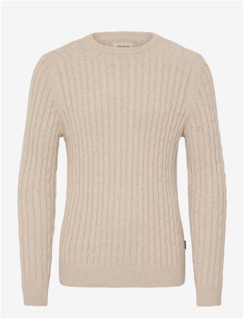 BLEND Bhcurt Pullover - CROCKERY MELANGE - L