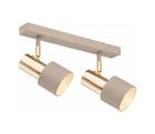 Argon 7299 - Kohdevalaisin DOR 2xE27/15W/230V kultainen/beige