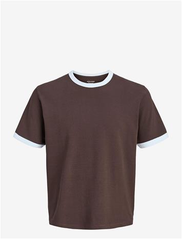JACK & JONES Jorchamberi Ringer Tee Ss Crew Neck - JAVA - M