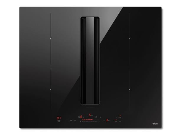 Elica NikolaTesla Alpha B BL/A/60 Musta Kiinteä 60 cm Keittoalueinduktioliesi 4 alue(tta) Sisäänrakennettu huppu PRF01