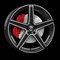 DIEWE WHEELS Dominar Black Diamond 8X20 – kuva 1