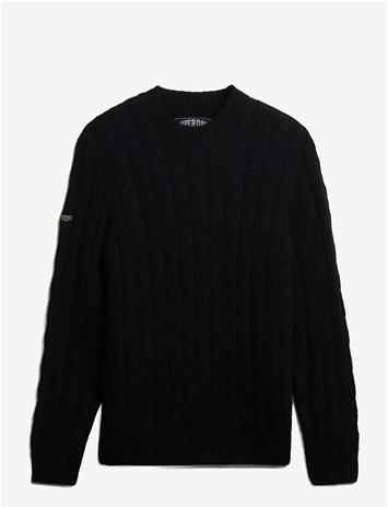 SUPERDRY Jacob Cable Jumper - ECLIPSE NAVY - M – kuva 2/2