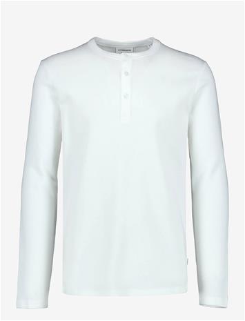 LINDBERGH Basic Granddad Tee L/S - WHITE - S – kuva 2/2